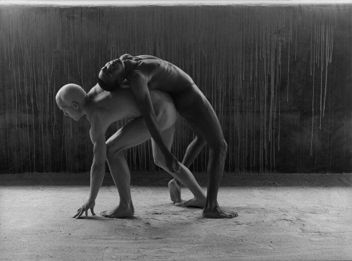 Construction Nudes Print: Steve Carrying Andre